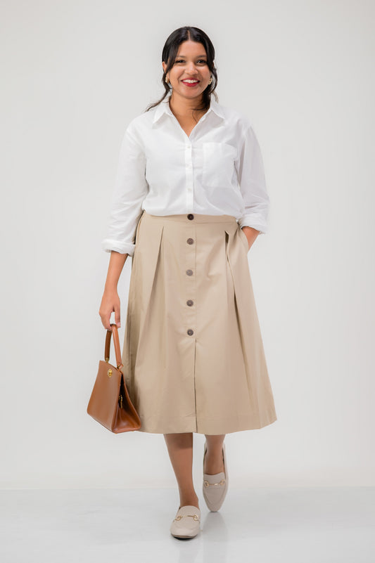 Amber Button Down Skirt
