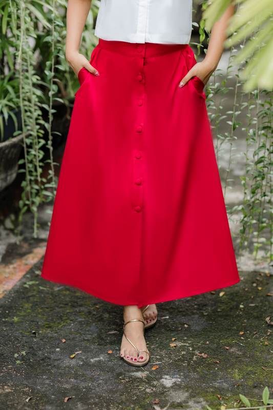 ila Skirt - Cherry