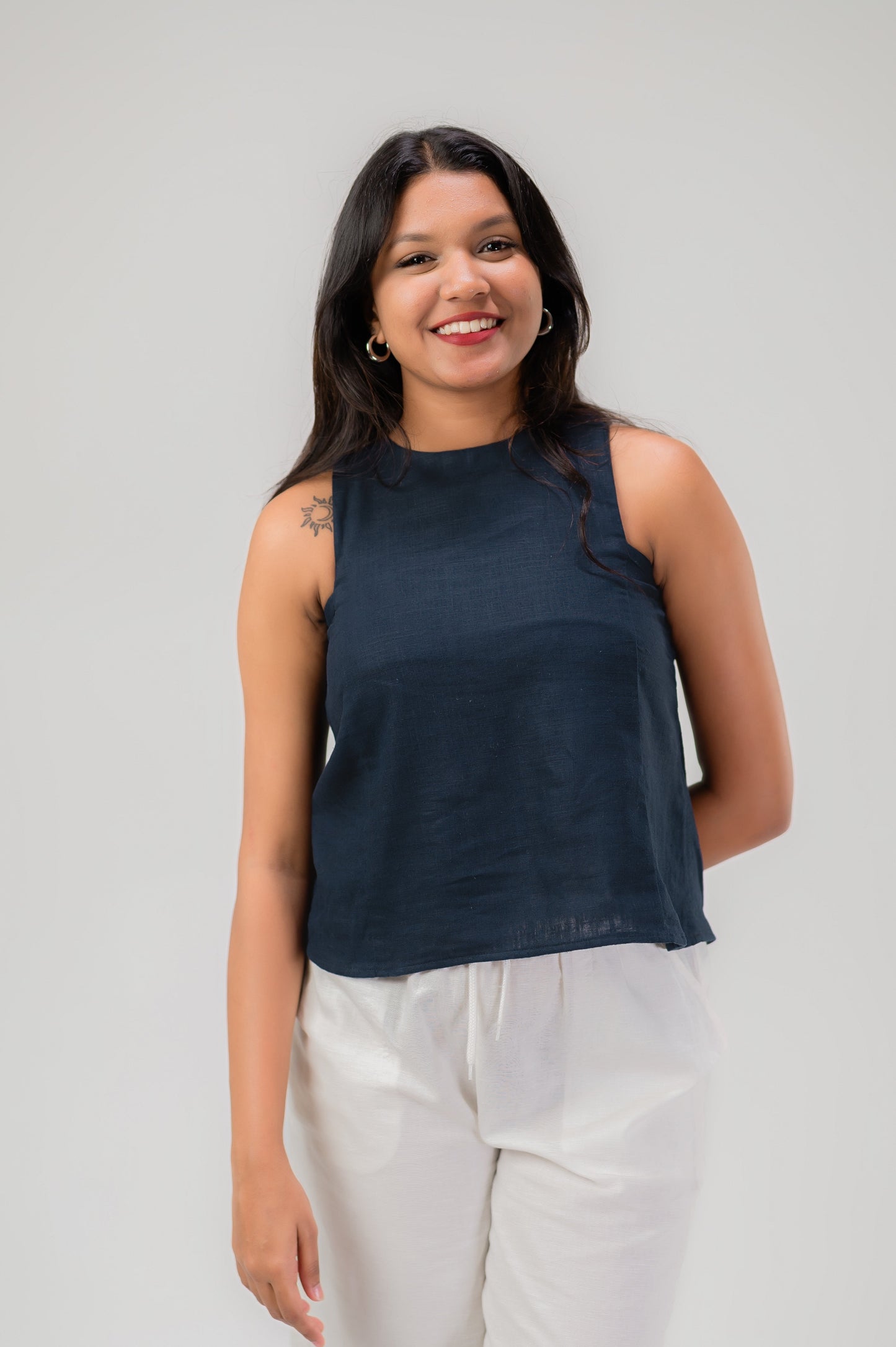 Zest Top - Navy Blue